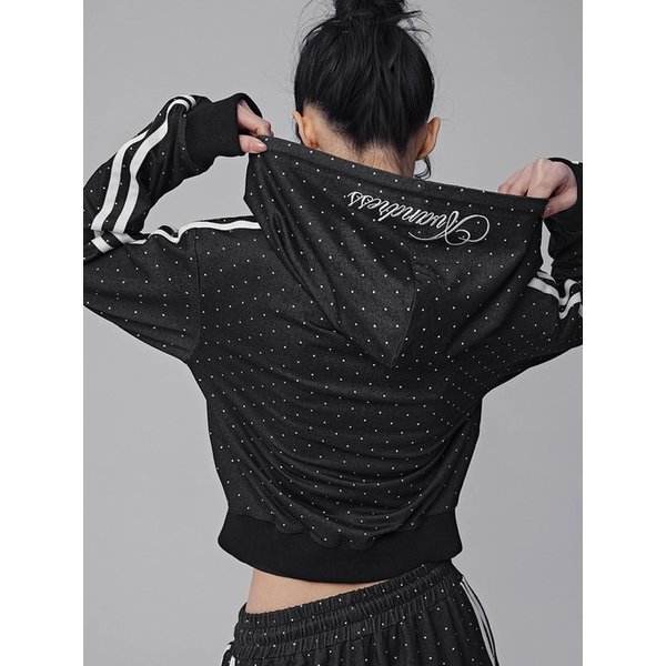 티니 도트 트랙 후드 집업_2Colors