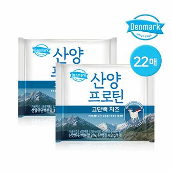 동원 덴마크 산양프로틴 고단백 치즈 220g 22매 (11매x2개)