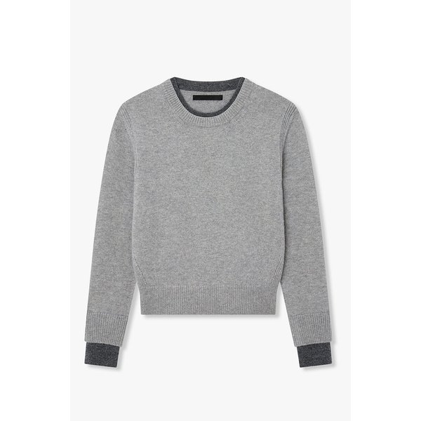 스카프 디테일 캐시미어 울 블렌드 풀오버 7115450X03172