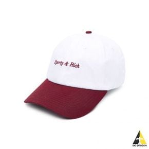 Classic Logo Hat - WhiteMerlot (ACAW2340WH 48) (클래식 로고 햇) 65626295