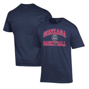 4807217 Champion Mens Navy Gonzaga Bulldogs Basketball Icon T-Shirt