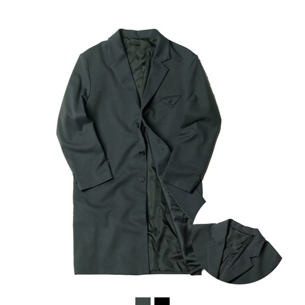 남자 봄가을 세미 오버핏 포켓 싱글 코트 KSM-CTA-SA0222008