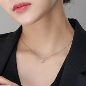 14K 5부 랩 다이아몬드 목걸이 4프롱 (감정서 미제공)