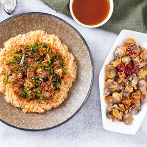 연안식당 부추꼬막장 150g 3팩 + 매콤꼬막장 150g 3팩