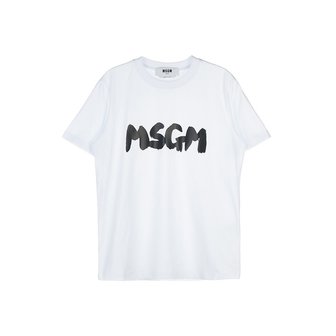 MSGM 로고 프린트 티셔츠 3441MDM203 237002 01