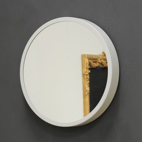 (kdrz147)스틸원형 거울 화이트