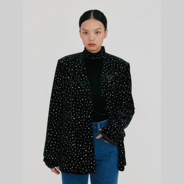 EENK ZUIEL Wide Lapel Jacket - Jazzy Black