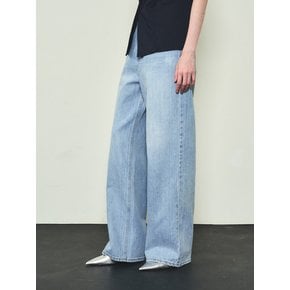 Slub Wide Denim Pants_CTD409(Light Blue)