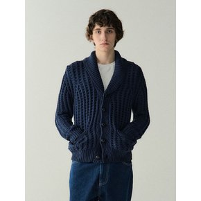 Shawl Collar Cardigan_Navy