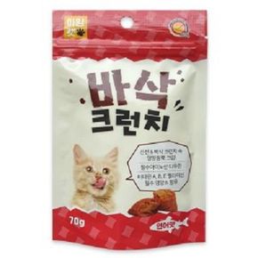 캣 바삭크런치 연어 70g 고양이 특식 영양간식