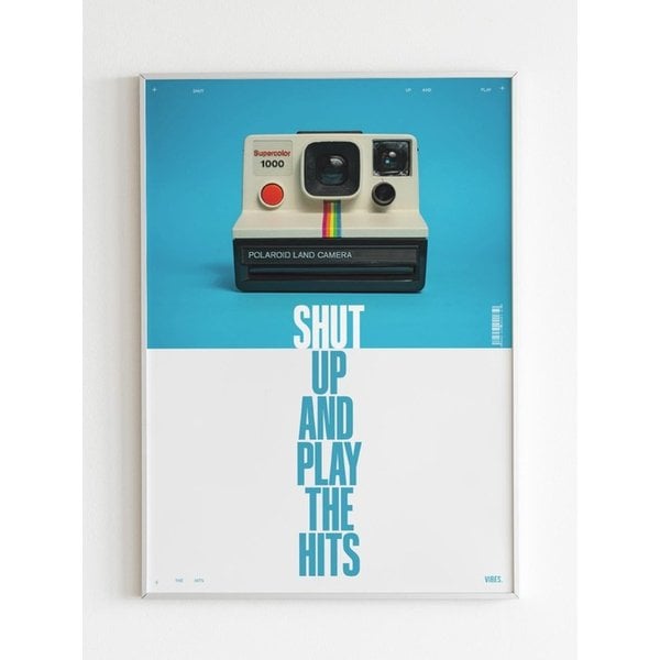 인테리어 아트 포스터_SHUT UP PLAY HITS (A1 5070 A2 A3 size)