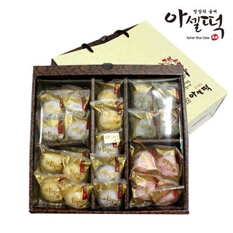아셀떡 [자연맛남] 굳지않는 선물용 두텁떡 45구(쑥/복분자/호박/블루베리 中 랜덤)