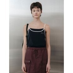 컬러 라인포인트 슬리브리스 티셔츠_Z252MSM018