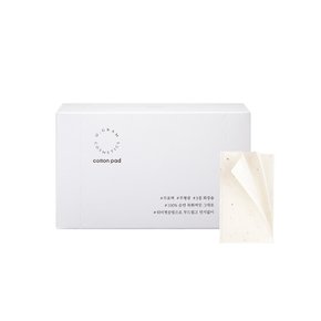오그램코스메틱스 100프로 순면 화장솜 3겹 목화솜 무표백 무형광 코튼패드 80매