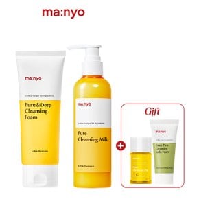 [SSG단독구성] 퓨어 클렌징 밀크+폼 SET(200ml+100ml )(+오일25ml+폼20ml 증정)