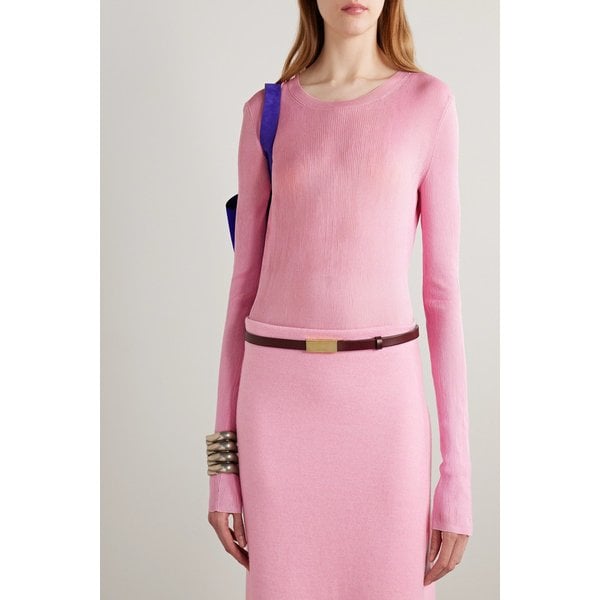 케이트 엠파이어 가죽 벨트 버건디 46376663162983679