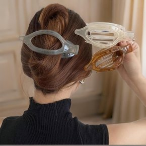 여자 올림 에스닉 똥머리 펀칭 헤어핀