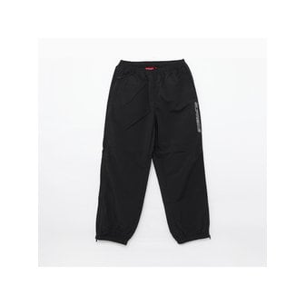 슈프림 사이드로고 콘트라스트 집 웜 업 남성 팬츠 SS25P10 BLACK