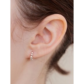[진주귀걸이 2종 증정] Bubble hoop onetouch earring