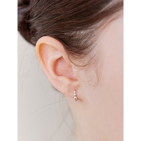 [진주귀걸이 2종 증정] Bubble hoop onetouch earring