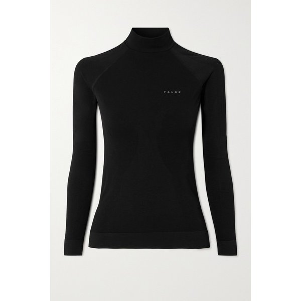팔케 맥시멈 웜 스트레치 저지 터틀넥 탑 블랙 1647597319276560