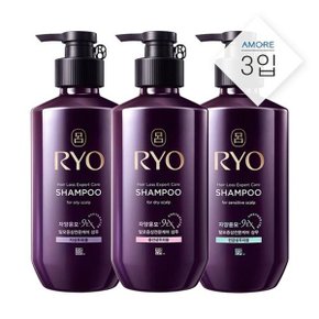 려 자양윤모 9EX 탈모증상전문케어 샴푸 400ml *3개