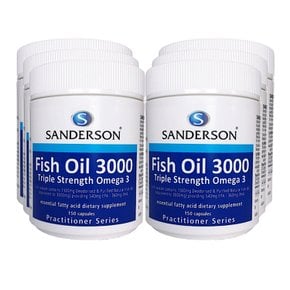 뉴질랜드 샌더슨 피쉬오일 Fish Oil 3000 150캡슐 6개