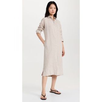 이스퀘어 4956426 Alex Mill Kerry Shirtdress In Flax Linen