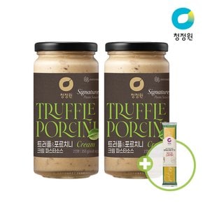 트러플&포르치니 크림 파스타소스 x 2 + 청정원 스파게티면 250g