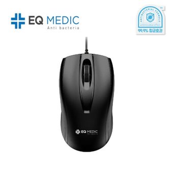 오너클랜 EQ medic SANITIZE M1 블랙 항균유선 마우스