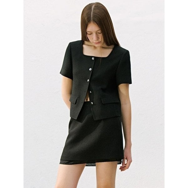 Summer Tweed Jacket  Black (KE6511M055)
