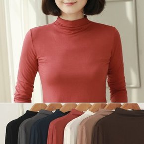 모달 치즈 반목 티셔츠_