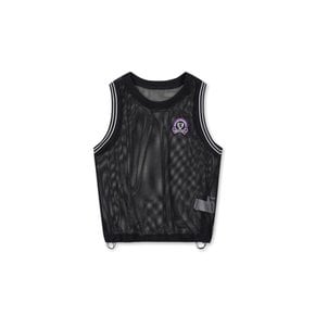 왁[WAAC]골프 (WWTCA24600BKX)Women Striped Rib Mesh Vest