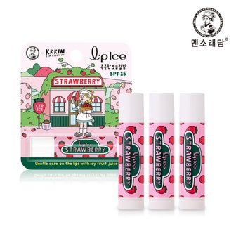 멘소래담 립아이스 립밤 딸기 KKKIM 3.5g x3개