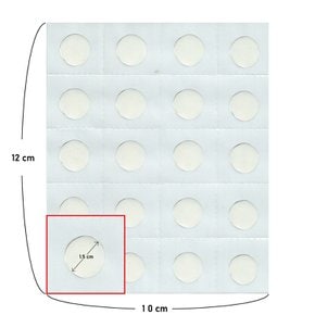 스티키닷 1장 20닷 투명 물방울 양면 강력 접착제 풀