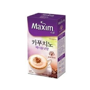 맥심 카푸치노 헤이즐넛향 믹스커피 사무실커피 10T (W9AC892)