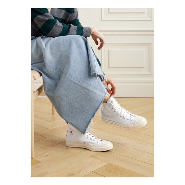 척 70 가죽 하이탑 스니커즈 화이트 1647597326248032