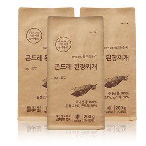 [정선 동트는농가]정선곤드레 된장찌개(200g/2인분) x 3봉