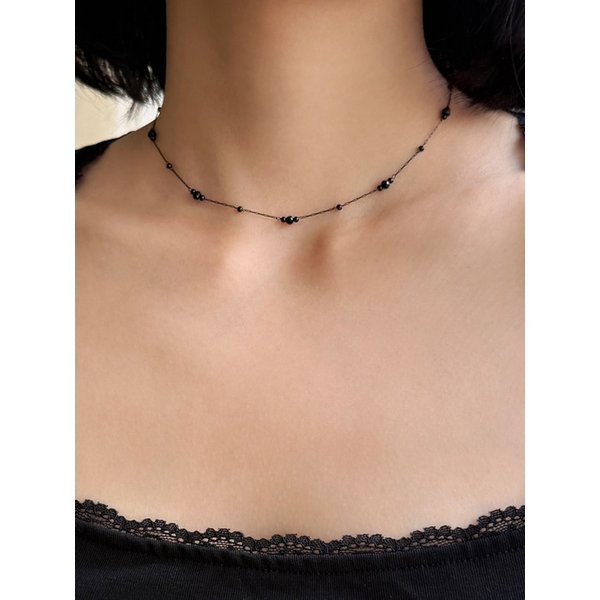 midnight dot necklace
