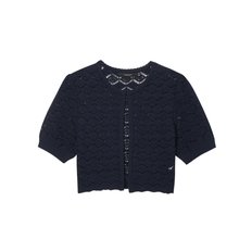 [Summer Knit] 짜임패턴 코튼혼방 반팔 오픈 가디건 JSSW4B240