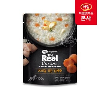 하림펫푸드 더리얼 퀴진 삼계죽 100g