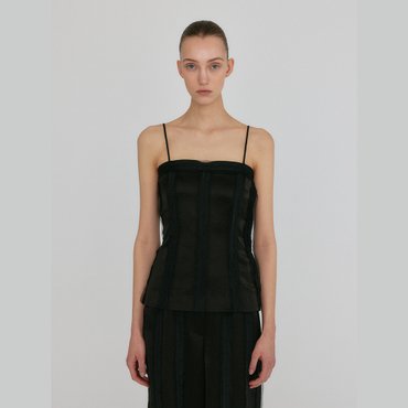 EENK ZENNY Fitted Sleeveless Top - Black
