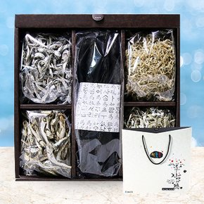 부산 기장 특상품 바다내음 선물세트 5호(미역150g,대,중,소,세멸각각200g)