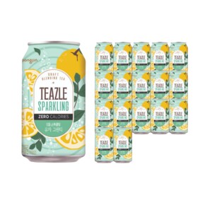 티즐 스파클링 유자그린티 340ml 18캔
