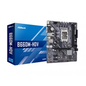 ASRock 메인보드 B660M-HDV Intel B660 시리즈 CPU(LGA1700) 대응 B660M MicroATX