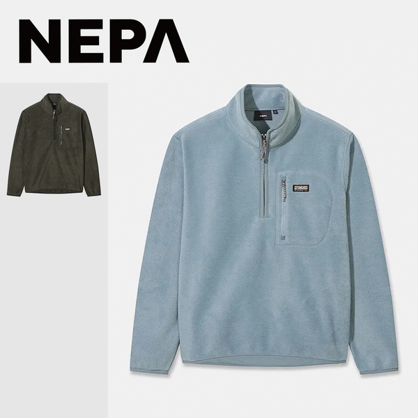 [부산점] 남성 플러피 플리스 반집업 티셔츠 7L75464