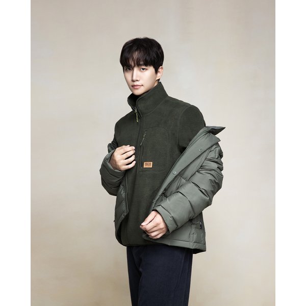 [부산점] 남성 플러피 플리스 반집업 티셔츠 7L75464