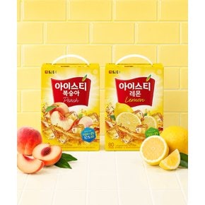[담터직영][쓱머니추가적립]아이스티 80T (복숭아/레몬)