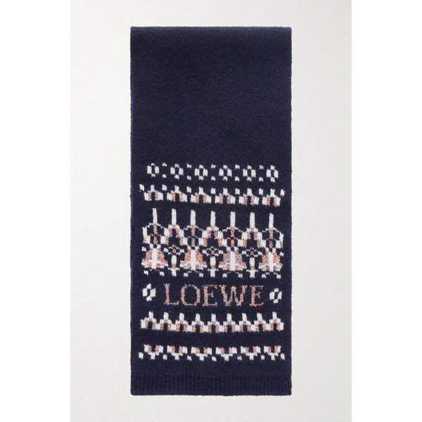 시퀸 장식 페어 아일 울 블렌드 스카프 46376663162984268