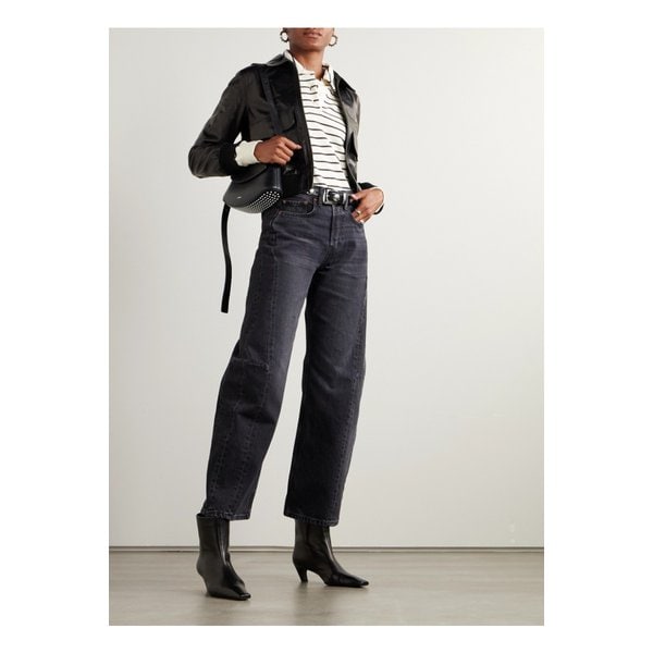 비사이드 슬림 라쏘 와이드 진 블랙 46376663162913854